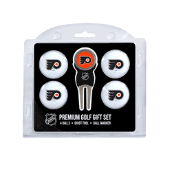 Philadelphia Flyers 4 Ball Gift Set + Divot Tool & Marker