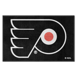 Philadelphia Flyers 4X6 High-Traffic Mat with Durable Rubber Backing - Landscape Orientation