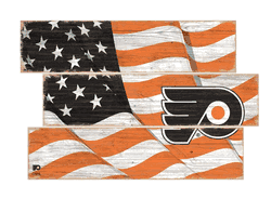 Philadelphia Flyers American Flag 3 Plank