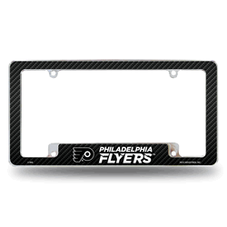 Philadelphia Flyers Black 12" x 6" Chrome All Over Automotive License Plate Frame