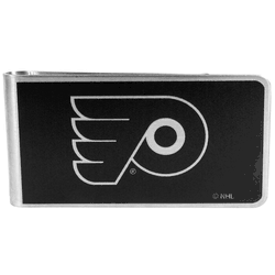Philadelphia Flyers Black and Steel Money Clip