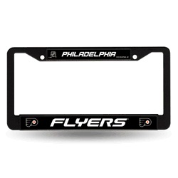 Philadelphia Flyers  Black Chrome Frame with Plastic Inserts 12" x 6" Car/Truck Auto Accessory