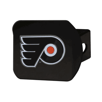 Philadelphia Flyers Black Metal Hitch Cover - 3D Color Emblem
