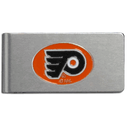 Philadelphia Flyers Brushed Metal Money Clip