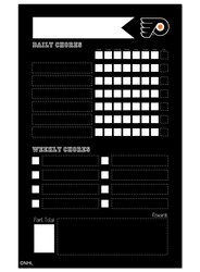 Philadelphia Flyers Chore Chalk Board 11x19 Sign