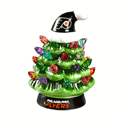 Philadelphia Flyers Christmas Tree 4 Inch LED Tabletop