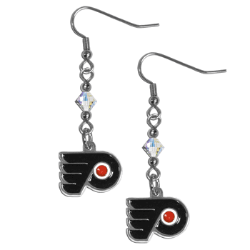 Philadelphia Flyers Crystal Dangle Earrings