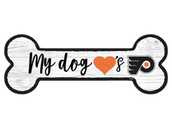 Philadelphia Flyers Dog Bone 6x12 Sign