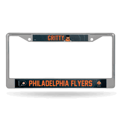 Philadelphia Flyers "Gritty" 12" x 6" Chrome Frame With Decal Inserts