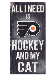 Philadelphia Flyers Hockey and My Cat 6x12 Sign