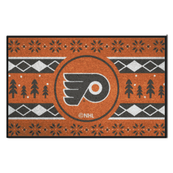 Philadelphia Flyers Holiday Sweater Starter Mat Accent Rug - 19in. x 30in.