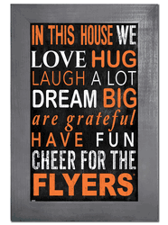 Philadelphia Flyers In This House 11x19 Sign