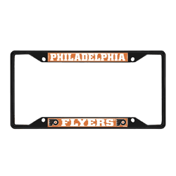Philadelphia Flyers Metal License Plate Frame Black Finish