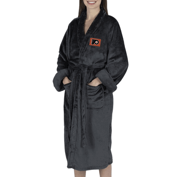 Philadelphia Flyers NHL Black Snipe S/M Silk Touch Robe 23X41 Inches