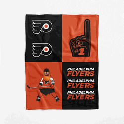 Philadelphia Flyers NHL Domino Swaddle Blanket 40x50 inches
