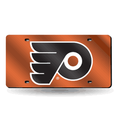 Philadelphia Flyers Orange 12" x 6" Laser Cut Tag For Car/Truck/SUV