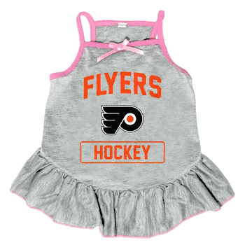 Philadelphia Flyers Pet Dress Grey Type Small