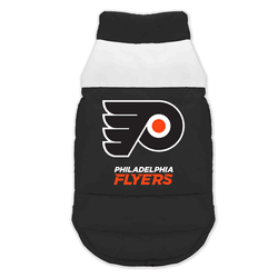 Philadelphia Flyers Pet Parka Puff Vest Small