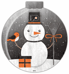 Philadelphia Flyers Snowglobe 12in Wall Art