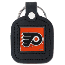 Philadelphia Flyers Square Leatherette Key Chain