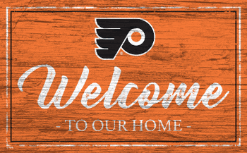 Philadelphia Flyers Team Color Welcome 11x19 Sign