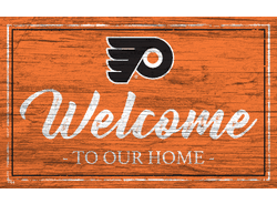 Philadelphia Flyers Team Color Welcome 11x19 Sign
