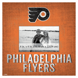 Philadelphia Flyers Team Name 10"x10" Frame  Sign