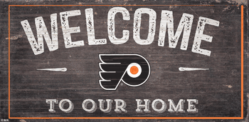 Philadelphia Flyers Welcome Distressed 6x12
