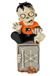 Philadelphia Flyers Zombie Figurine Bank CO
