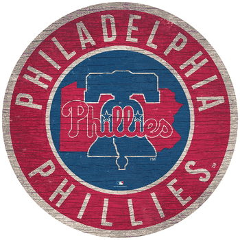 Philadelphia Phillies 12 in. Circle w/ State Sign