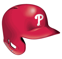 Philadelphia Phillies 12in Authentic Helmet Sign