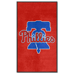 Philadelphia Phillies 3X5 High-Traffic Mat with Durable Rubber Backing - Portrait Orientation