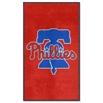 Philadelphia Phillies 3X5 High-Traffic Mat with Durable Rubber Backing - Portrait Orientation