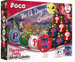 Philadelphia Phillies Advent Calendar Ball Ornament