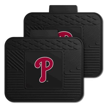 Philadelphia Phillies Back Seat Car Utility Mats - 2 Piece Set