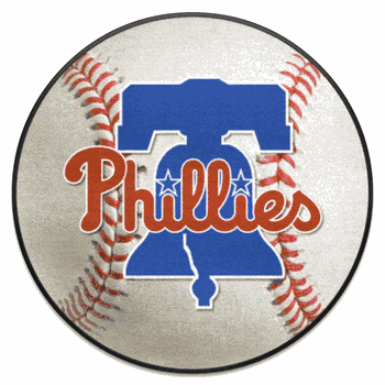 Philadelphia Phillies Baseball Rug - 27in. Diameter