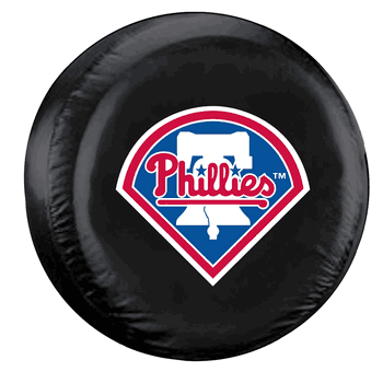 Philadelphia Phillies Black Tire Cover - Standard Size