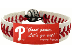 Philadelphia Phillies Bracelet Classic Baseball Hunter Pence Good Game Let's Go Eat CO