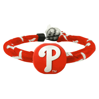 Philadelphia Phillies Bracelet Frozen Rope Team Color Baseball CO