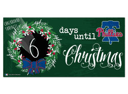 Philadelphia Phillies Chalk Christmas Countdown 6x12 Sign