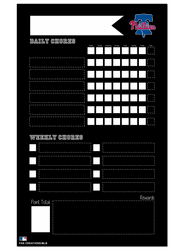 Philadelphia Phillies Chore Chalk Board 11x19 Sign