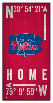 Philadelphia Phillies Coordinate 6x12 Sign