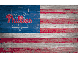 Philadelphia Phillies Distressed Flag 11x19