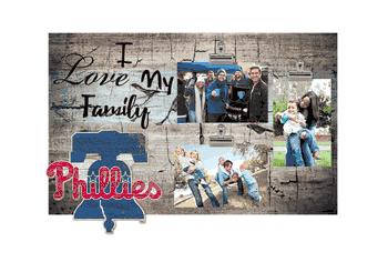Philadelphia Phillies I Love my Family Clip Frame