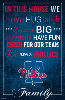 Philadelphia Phillies In This House 17x26