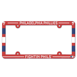 Philadelphia Phillies License Plate Frame Plastic Full Color Style