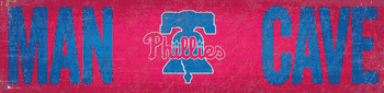 Philadelphia Phillies Man Cave 6x24 Sign