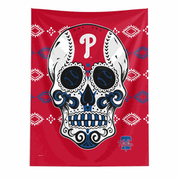 Philadelphia Phillies MLB Candy Skull Wall Hanging