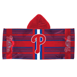 Philadelphia Phillies MLB Light Ray Youth Hooded Towel 22x51 inches