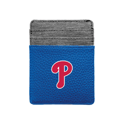 Philadelphia Phillies Pebble Front Pocket Wallet Royal